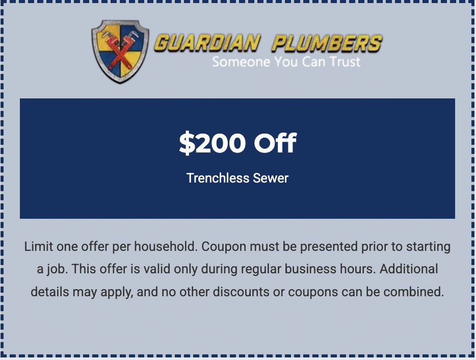 $200 trenchless sewer coupon.