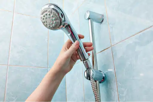 holding shower handle