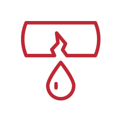 leak icon red